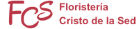 logotipo de floristería cristo de la sed