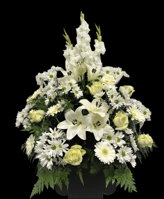 Centros funerarios blancos