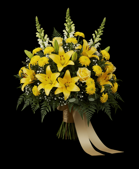 Ramos funerarios en Sevilla con flores frescas